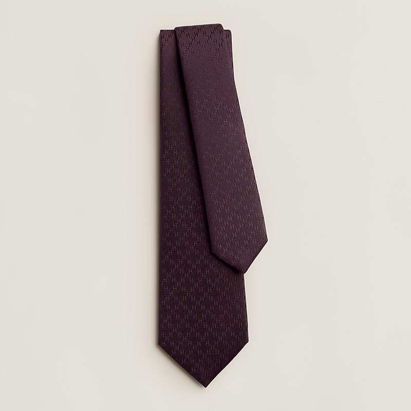 エルメス　CRAVATE FACONNEE TWIL FACONNEE Hermes Faconnee H 24 Tie Blue – MAISON de LUXE